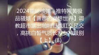 2024重磅核弹，推特网黄极品骚婊【露娜的異想世界】调教超市露出啪啪野战肛交足交，高挑白皙气质长发女神级别【上】 (8)