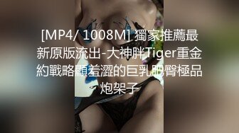 [MP4/ 1008M] 獨家推薦最新原版流出-大神胖Tiger重金約戰略顯羞澀的巨乳肥臀極品炮架子