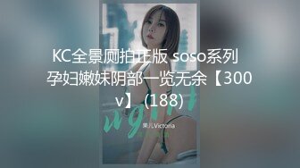 KC全景厕拍正版 soso系列  孕妇嫩妹阴部一览无余【300v】 (188)